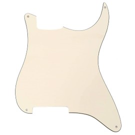 BexGears 4 Hole Guitar Strat Pickguard Material Blanks Scratch Plate Custom (3Ply Cream)