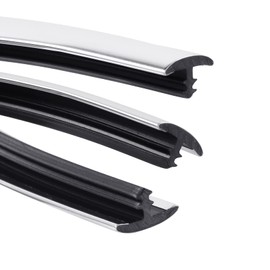 SBWLKJ 8FT T-Molding Chrome Trim Moulding 1/2"(12mm) Flexible Polyethylene Center Barb Tee Moulding T-Shape for Edge Slit, Arcade Game Cabinets, Wall, Tables, Counters, Shelves DIY Projects