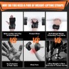 AMFUN Lifting Straps Strength Training Lifting Straps Leather Non-Slip Grip