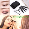 HappyGo Precision Tweezers Professional Stainless Steel Tweezer Set 6 Pack