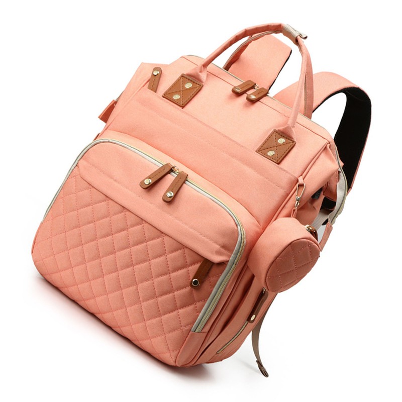 Diaper Women Bag Backpack Multi Compartment Large Opening Top Mother