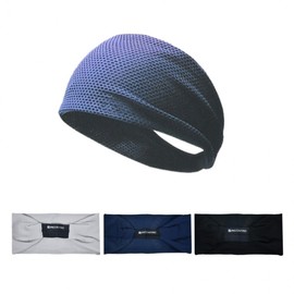 Unisex Exercise Sweat-Absorbing Wide Cool Sports Headband Headband Navy 2ea