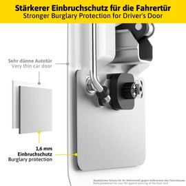 Siegvoll Burglary Protection for Driver's Door, Prick Stop Door Lock, Anti-Theft Device for Motorhomes Made of Stainless Steel, Door Lock for Fiat Ducato, Citroen Jumper, Peugeot Boxer