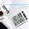 Digital Indoor Thermometer & Hygrometer with Clock LCD Display ℃/