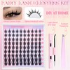 Eefofnn Fairy Lash Clusters Kit Spikes Manga Eyelash Clusters Kit