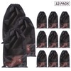 DIOMMELL 12 Pack Tall Boot Bags for Travel Non-Woven with