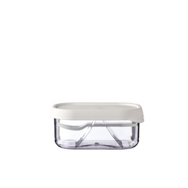Mepal - Obstbox Take a Break - Obstbox zum Mitnehmen für frisches Obst - Box mit kleiner Obstgabel - Passt perfekt in die Take a Break Lunchbox - 250 ml - White