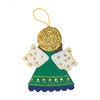 MerryStockings Felt Ornament Kit, Collectible Angels Series, DIY, Sequins, Beads,