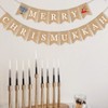 7-gost Burlap Merry Chrismukkah Banner Christmas and Hanukkah Party Garland