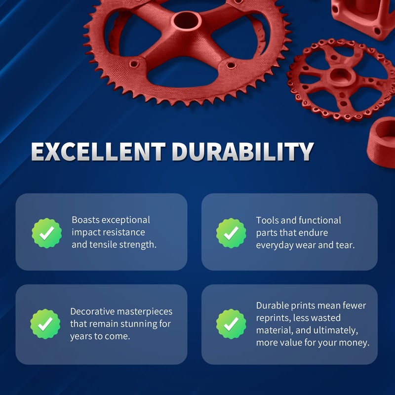 OVERTURE PLA Plus (PLA+) Filament 1.75mm PLA Professional Toughness Enhanced