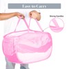 Durable Collapsible Laundry Baskets, Mesh Pop Up Laundry Hamper with