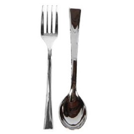 Mini Silver Forks and Mini Silver Spoons, 48 each (96 Pieces)
