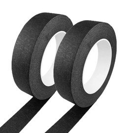 Zellykool Zellykool Black Masking Tape, 1 Inch x 55 Yards, 2 Rolls, Painters Tape for Painting, Home, Office, School Stationery, Arts, Crafts, Decoration