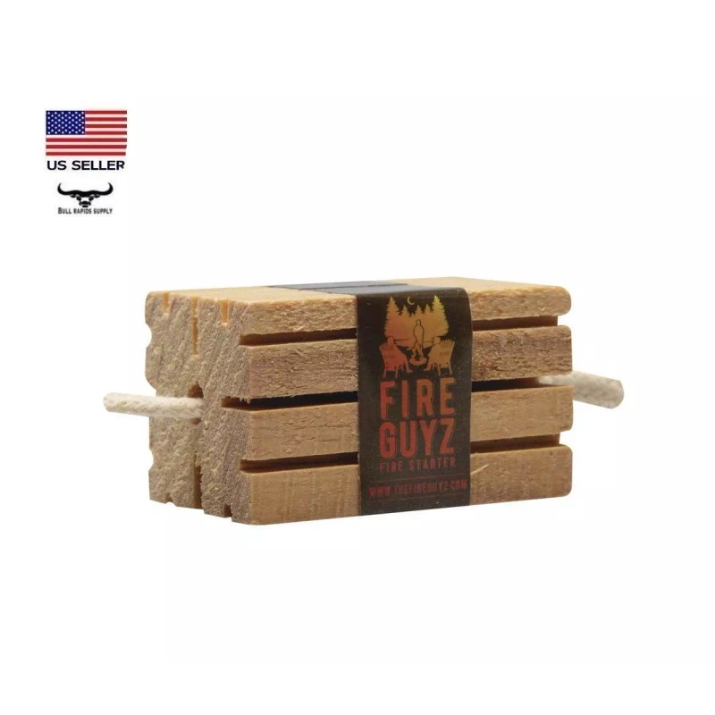 Fire Guyz SINGLE Fire Guyz Fire Starter Campfire Fireplace Cooking