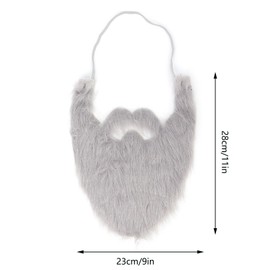 Fake Beard Men'S,Fake Beard,Party Fake Beard, Male Fake Beard Mustaches, Game Grey Mustache, Fake Beards for Adults Kids, Festival Dressing, Party, Festival Performances, Game Activities