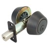 Design House Double Cylinder Deadbolt Lock, Oil Rubbed Bronze Front