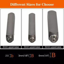 DkOvn Metal Stamping Kit 3Mm Number and Letter Stamp Set Include Artistic Font Upper