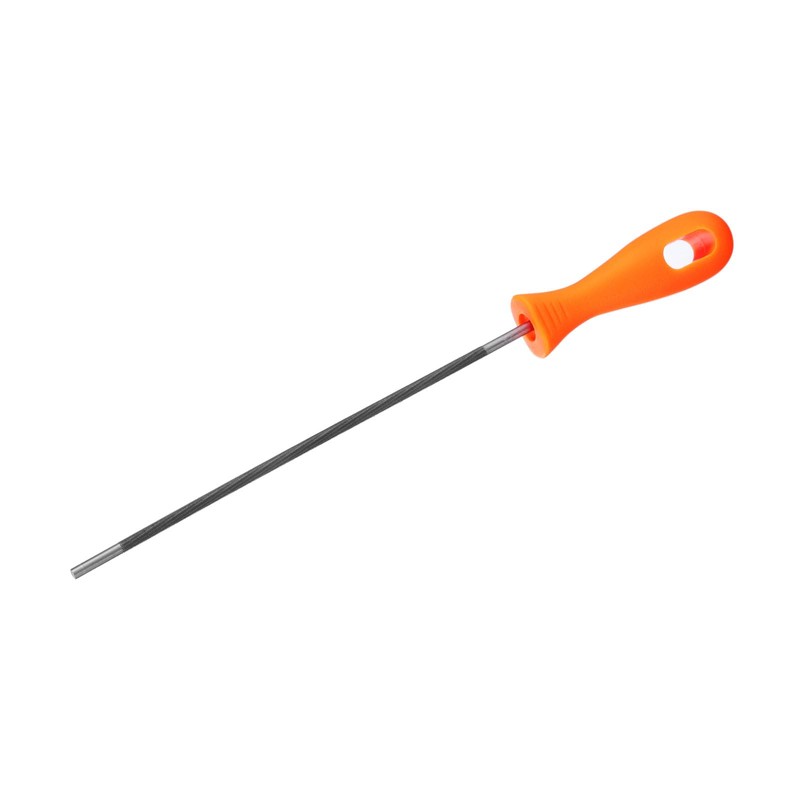 sourcing map Chainsaw File 11/64"(4.5mm) Chrome Steel Double Cut Round