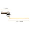 Hibbent Universal Metal Front Mount Toilet Handle Replacement Kit, Brass