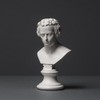 Schiller Sculpture Made of High-Quality Zellan, Handmade, Made in Germany,
