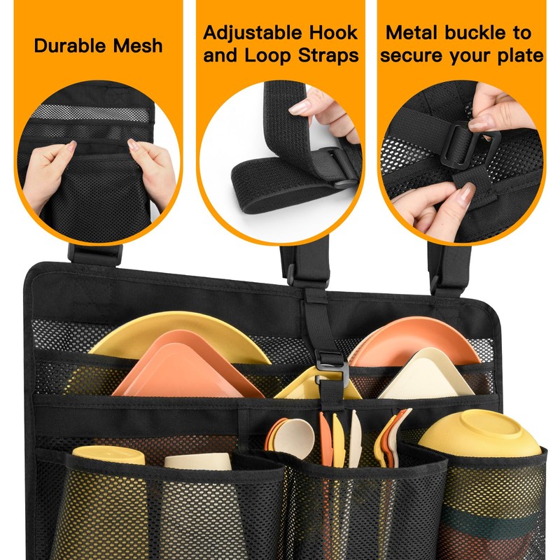 Xxerciz Camping Dish Drying Bag Collapsible Dish Drying Rack, Portable