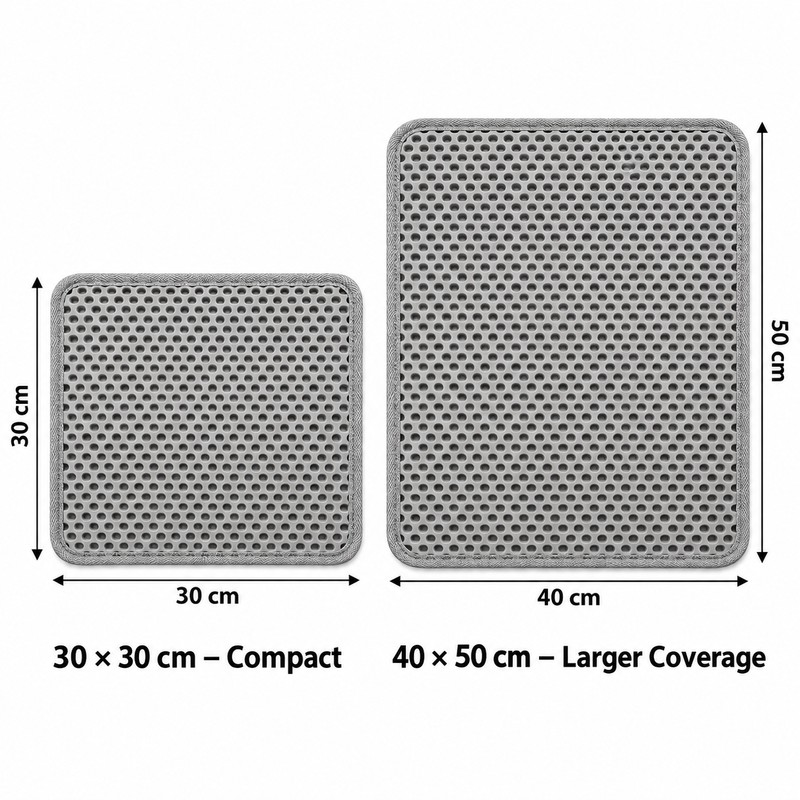 Double-Layer Cat Litter Mat for Indoor Cats – Waterproof Non-Slip