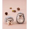 Hamanaka H441-549 Wool Felt Kit, Needle-Felt Animals, Hedgehog