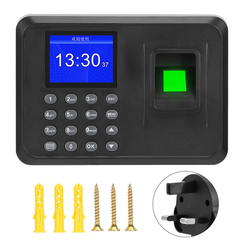 2.4in Screen Biometric Fingerprint Password Attendance Machine Time Clock Recorder