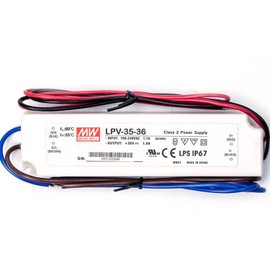 DynMach LPV-35-36 Constant Voltage LED Driver, 36W 36V 1A, High-Performance Waterproof IP67, UL Listed, Tailored for Residential and Commercial LED Solutions, Enhances Sign and Outdoor Lighting