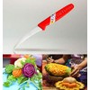 Pack 3 Kiwi Kom Kom Knife Fruit Carving Red Handle