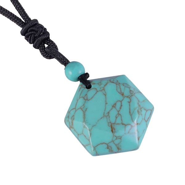 KYEYGWO Unisex Star of David Pendant with Adjustable Nylon Rope,
