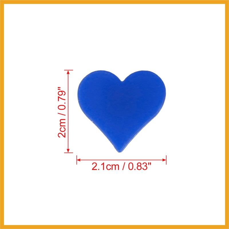 Partuto 70pcs Bicycle Wheel Spoke Bead Heart Shaped Bead Clip