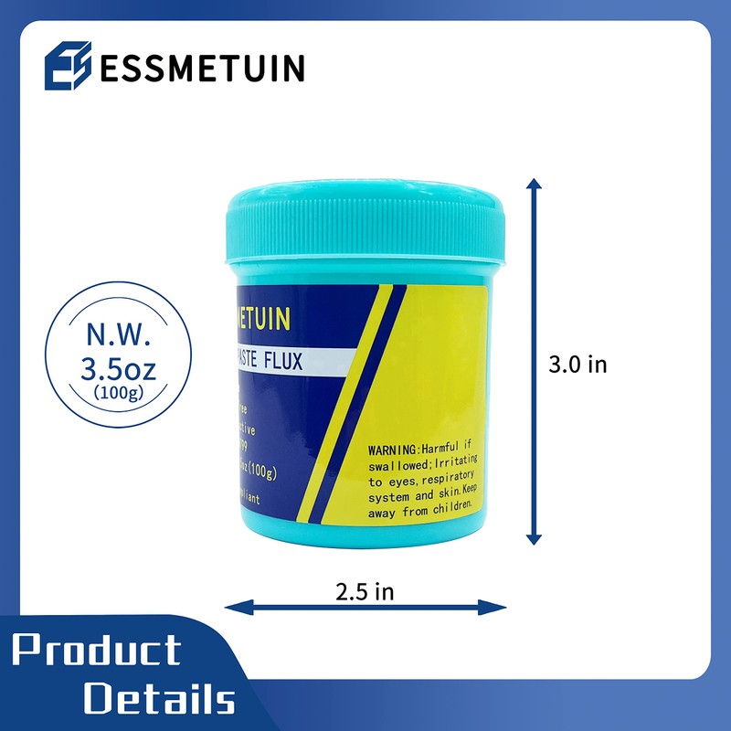Essmetuin Rosin Paste Flux, No Clean Lead Free Rosin Soldering