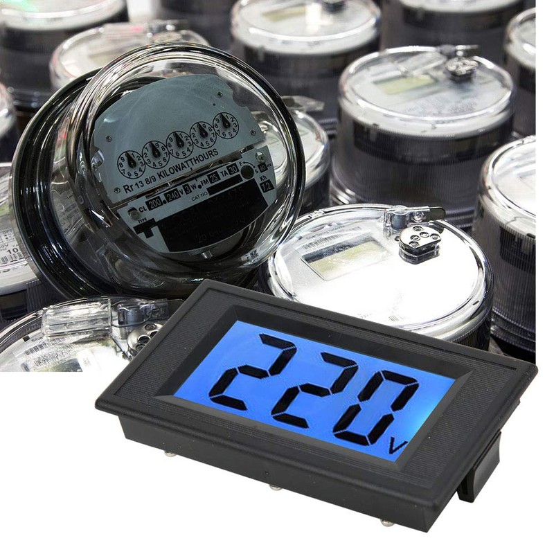 Voltage Meter, Digital Panel Meter, YB5135D LCD Digital Display Voltmeter