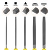 HARFINGTON 5pcs Metal File Set 8" High Carbon Steel Double