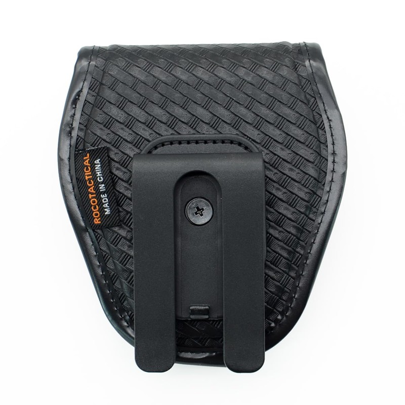 ROCOTACTICAL Hidden Snap Single handcuff case w/360 Degree Rotating Belt