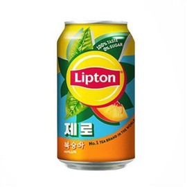 Lipton Zero Iced Tea Peach 355ml 24 cans (27436301) / 립톤 제로 아이스티 복숭아 355ml 24캔 (27436301)