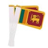 25 Packs Small Sri Lanka Flags on Handheld Stick，Miniature Sri