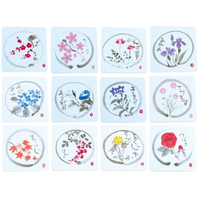 Daikoku Kogyo 3362315 "Commercial Use" Floral Paper Coasters Square Iris