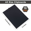 COSHEHKG 10Pcs Clipboard Set A5, PU Writing Board 7'' x