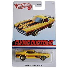 Hot Wheels '71 Mustang Mach 1, [Yellow] Flying Custom