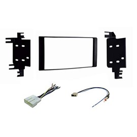 Car Stereo Install Dash Kit, Wire Harness, and Antenna Adapter for Installing a Double Din Radio for some 2013-2015 Nissan Frontier/Titan/Xterra w/4.3" Factory Screen- Compatible Vehicles Listed Below