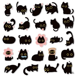 Wonninek Set of 24 Refrigerator Magnets, Cute Cats, Magnets, Stickers, Interiors, Animals, Strong Magnets, Decorations, Suitable for Home, Offices, Stores, Factories, Schools