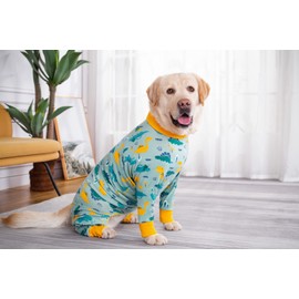 BT Bear Pet Onesie for Large Dogs Protect Joints Pet Pajamas PJS Dog Jumpsuit for Medium Large Dogs (7XL, Green)