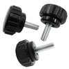 Runseaway 16PCS M6 x 10 mm Male Thread Round Knurled