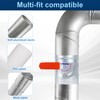 6 Inch HVAC Duct Backdraft Damper, Galvanized Iron Manual Volume
