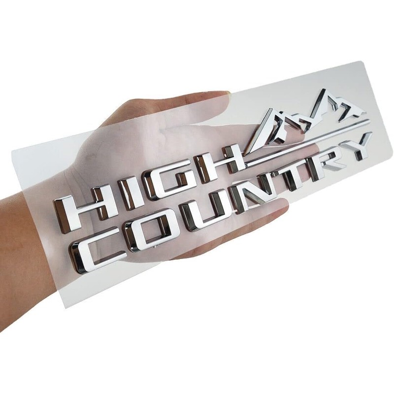 1Pc High Country Emblem Rear Tailgate Letter Logo Car Badge