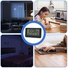 Digital Radio-Controlled Alarm Clock with Thermometer, Alarm Clock Digital with