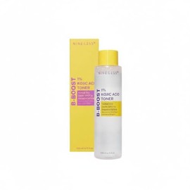 NINELESS-B-Boost 1% Kojic Acid Toner 200ml | Tónico Facial Iluminador con Ácido Kójico al 1% | Reduce Manchas Oscuras, Unifica el Tono y Aporta Luminosidad | Fórmula Coreana Avanzada
