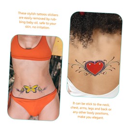 Beavorty 40sheets Temporary Body Stickers for Women Realistic Flower Easy to Apply Remove for Festivals Vacations Concerts More